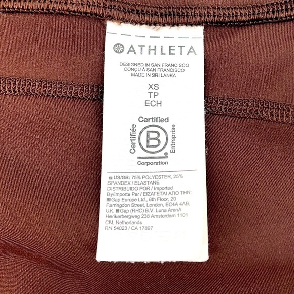 Athleta Ultimate Stash Craft Toasted Brown Colorblock 7/8 Tight Leggings Size XS - Picture 12 of 14